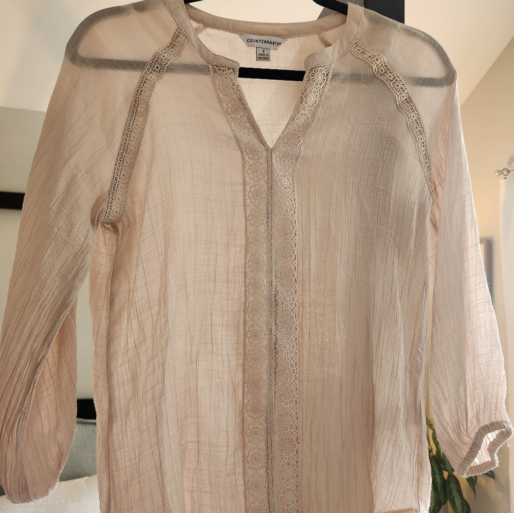 Counterparts Gauze Blouse